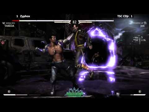 MKX Losers Finals @ Paradise Found - Zyphox (Takeda) vs TSC CDjr (Jax) [720p/60fps]