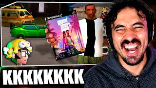joguei gta 6 mas sipa era BEN 10 san andreas dublado de ps2 | Leozin React