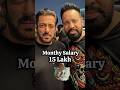 Salman Khan Bodyguard Shera Monthly Salary Shorts Salmankhan Shera
