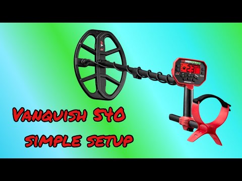 Minelab Vanquish 540 - Simple Setup - Good for all conditions and beginners - 540 Settings