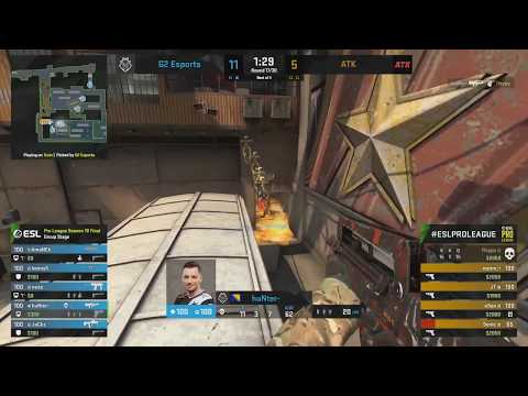 FANTASTIC HUNTER! EASY 4K CS:GO - G2 Esports vs. ATK [Train] Map 2 - ESL Pro League Season 10 Finals