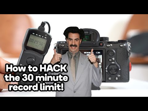 Camera HACK for Sony/Canon/Nikon 30 Min Video Record Limit!