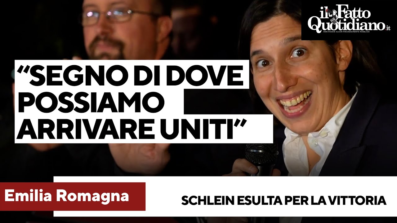 Emilia Romagna, Schlein esulta per De Pascale: "Vittoria è segno di dove possiamo arrivare uniti"