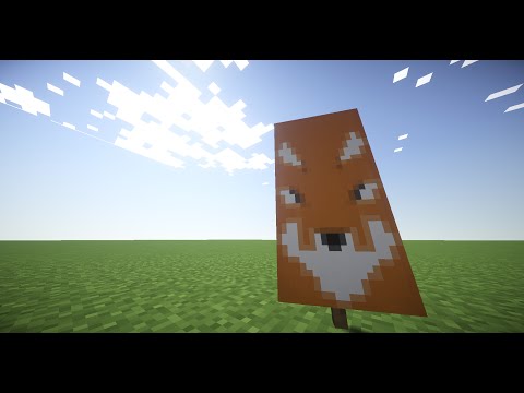 How To make a Fox Banner in Minecraft! Video