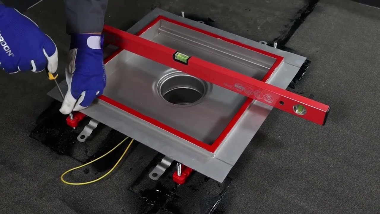 Ugradnja ACO Inox Box kanala u pod sa pločicama kao završnim slojem