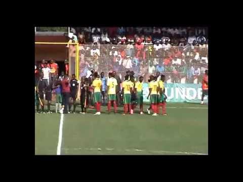 Clarence Bitang with Cameroon senior national team number 21