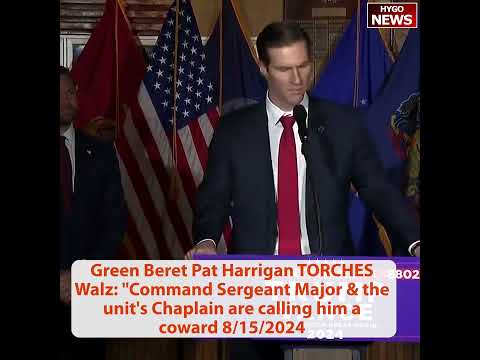 Green Beret TORCHES Walz: Command Sergeant Major & Chaplain are calling him a coward. How DARE Walz