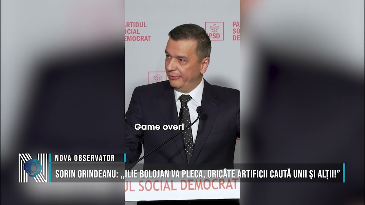 Sorin Grindeanu: ,,Ilie Bolojan va pleca, oricâte artificii caută unii și alții!”