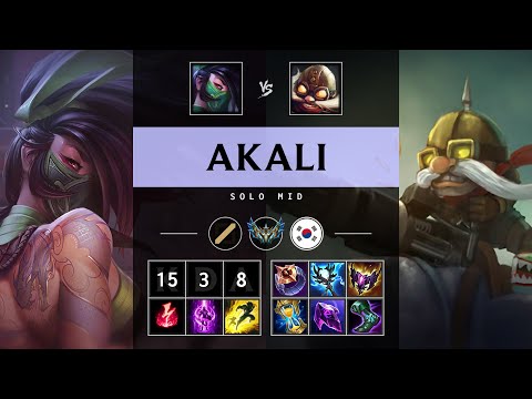 Akali Mid vs Corki: Legendary - KR Challenger Patch 14.23