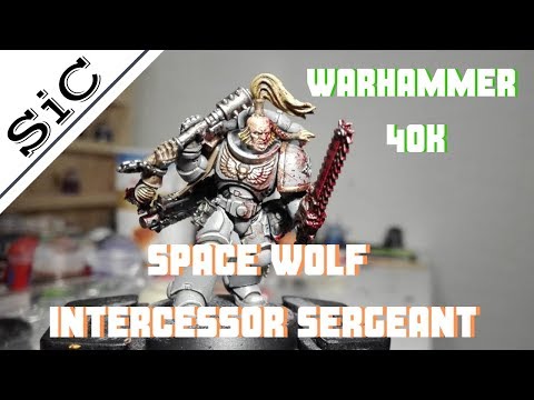 A SiC Paintjob - Warhammer 40k Space Wolf Intercessor Sergeant: #1