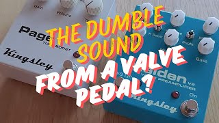 Video thumbnail for Can you get the Dumble sound from a valve preamplifier pedal? Kingsley Maiden D and Page DS Demo by Ashley Guitar and Pedals