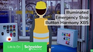 Illuminated E-Stop Easy Localize in Dark Environment