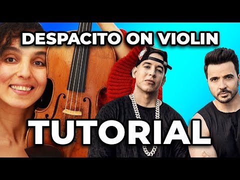 How To Play Despacito on The Violin 🎻Tutorial With Color Coded Strings🎻Luis Fonsi ft  Daddy Yankee