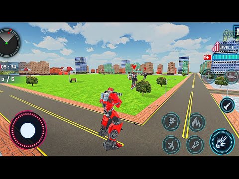 Formula Robot Car: Air Jet Robot Transforming Games #2 - Android Gameplay