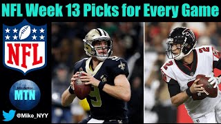 NFL Week 13 Picks for EVERY Game
