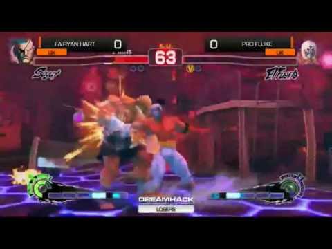 USFIV - Ryan Hart [Sagat] vs Pro Fluke [El Fuerte] - Dreamhack Summer 2015