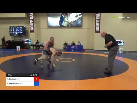 2018 Marine Corps US Open/Senior Men's Greco-Roman 87 Con 8 #2 - Patrick Dapkus (CWC) Vs. Robert H