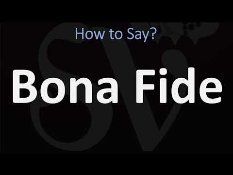 How to Pronounce Bona Fide? (CORRECTLY)
