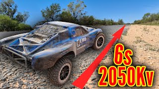 2050Kv 6s TRAXXAS SLASH 4x4 VXL 6s CONVERTION!