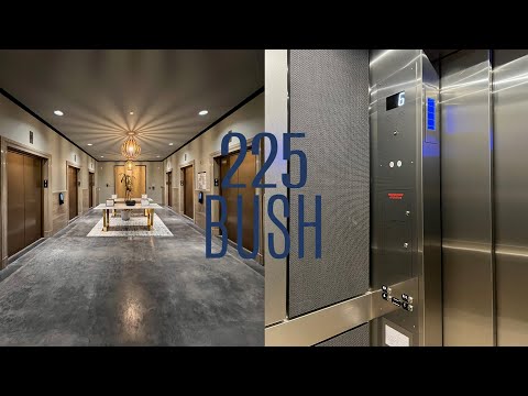 Nice OTIS Compass 360 Traction Elevators - 225 Bush St - San Francisco, CA