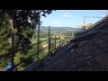 Bishops Castle Barn - just when you thought it was safe to go on the scaffolding...