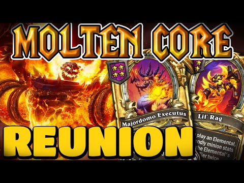 4 Rags! 3 Domos! The Molten Core Special! | Hearthstone Battlegrounds