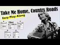 Take Me Home Country Roads John Denver Guitar Chord Lyric Play Along