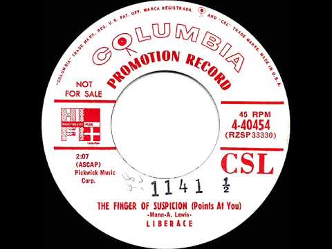 1955 Liberace - The Finger of Suspicion (Points At You) (vocal)