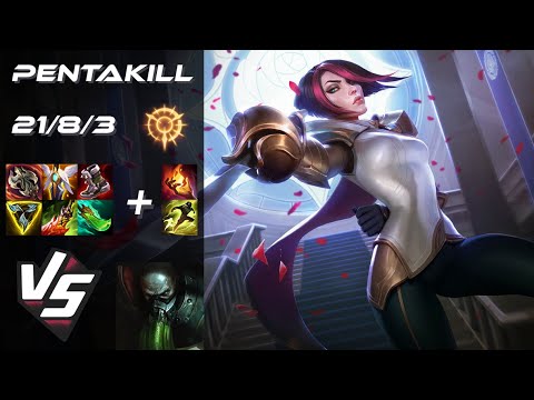 TOP Fiora vs Urgot [PENTAKILL] - NA Grandmaster Patch 25.21