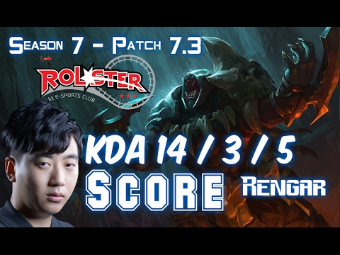 KT Score RENGAR vs GRAVES Jungle - Patch 7.3 KR Ranked