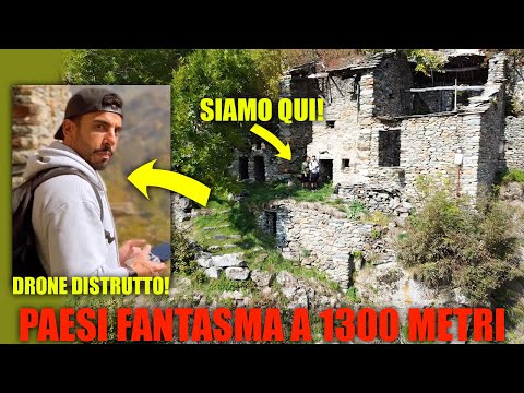 WE DISCOVER TWO GHOST TOWNS AT 1300 METERS HIGH - DADDA DESTROYS THE DRONE AGAINST A HOUSE!!!