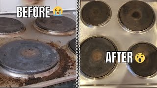 Hob cleaning | How to clean Electric Stove Top | Quick and Easy | Cleaning Vlog