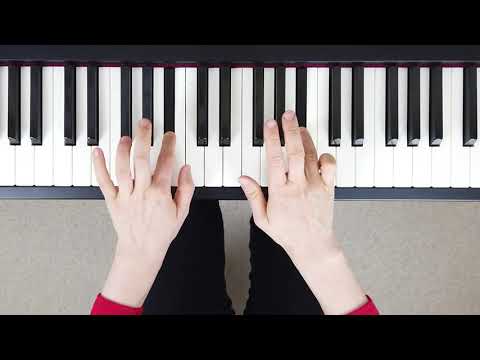 How to play B Major Scale 2 OCTAVES on the Piano (Right & Left Hand - Correct Fingering)
