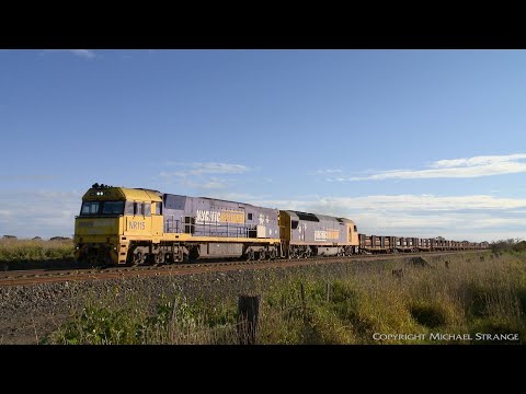 3XM4 With Containers, Sadleirs Vans & Steel Wagons - PoathTV Australian Trains & Railways