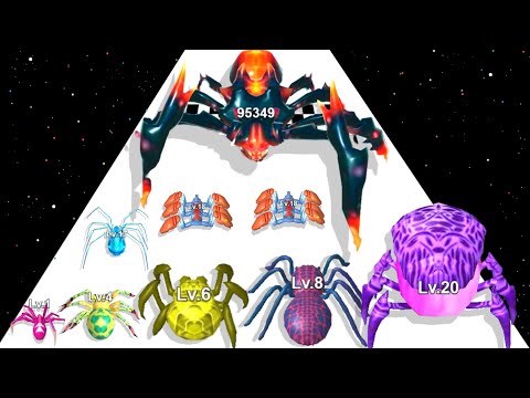 INSECT EVOLUTION RUN 3D - Level Up Max Level Gameplay Satisfying Spider Run Games 01