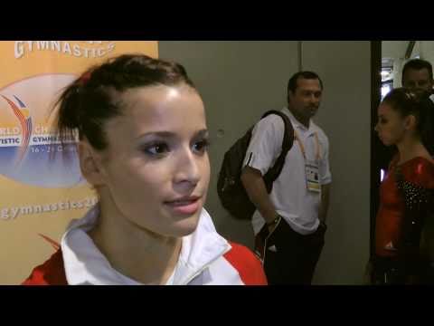 Alicia Sacramone Interview - After Team Qualifications - 2010 World Gymnastics Championships