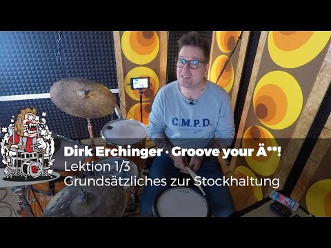 Erklärung Stockhaltung - Drumtrainer Junior - Groove Your Ä**!
