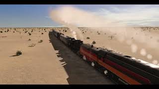 SP 4449 And Frisco 1630 Doubleheader On The Lone Pine Branch Trainz 2022