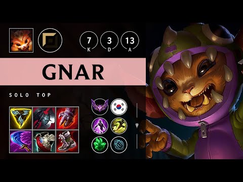 Gnar Top vs Fiora - KR Master Patch 25.13