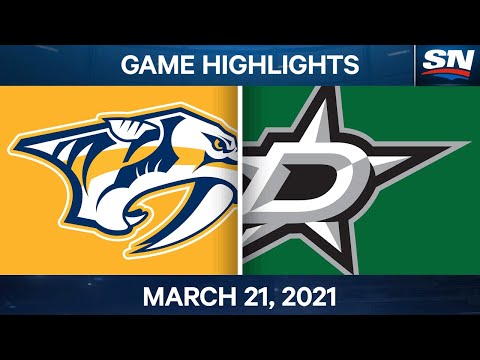 NHL Game Highlights | Predators vs. Stars – Mar. 21, 2021