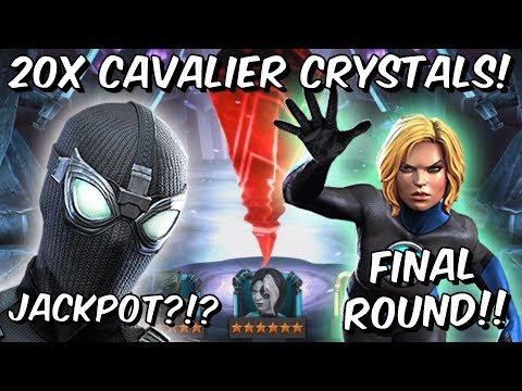 20x 6 Star Spider-Man Cavalier Featured Crystal Opening Final Round! - Marvel Contest of Champions