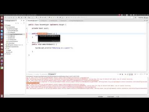 Spring Framework Tutorial 1: Defining and manually wiring beans