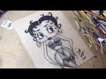 Time lapse Drawing Video of BETTY BOOP Fleischer Studios by Frank
Forte ...