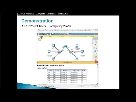 Packet Tracer 3.2.1.7 - Configuring VLANs - CCNA 2 - Chapter 3