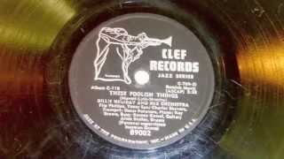 Billie Holiday - These Foolish Things 78 rpm!