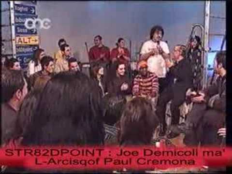 Joe Demicoli ma' l-arcisqof P.Cremona