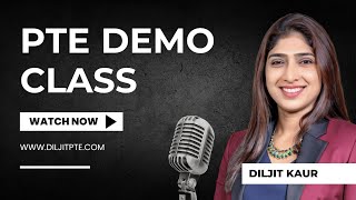 PTE Demo Class | Online PTE Coaching | Score Guarantee @diljitpte