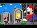 Mario R.I.P Peach and Baby in Prison Escape, Sorry Family...Please Comeback | Game Animation