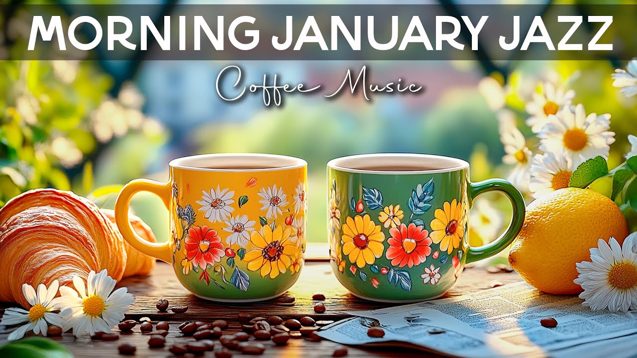 Morning January Coffee Jazz ☕ Soothing Jazz Piano Music & Cheerful Bossa Nova for Relax, Study, Work