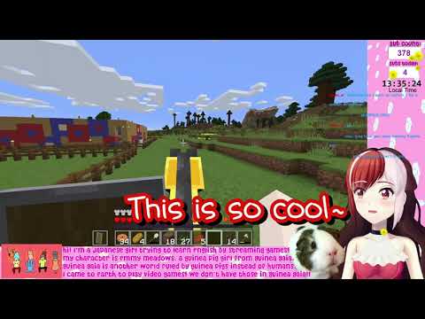 Emmy Meadows VTuber - Emmy takes a small tour of the Minecraft server